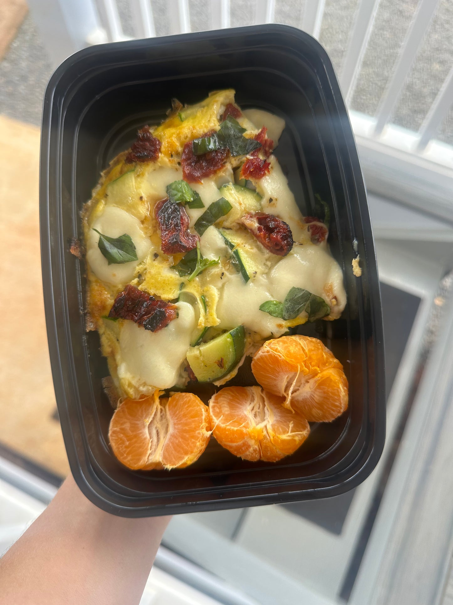 Mozzarella + Basil Frittata